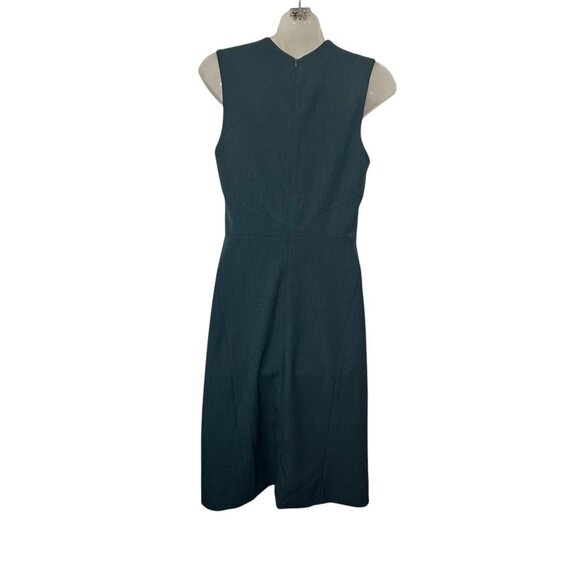 M.M. Lafleur Annie Sleeveless V-Neck Green Career Dress Size 6 - Picture 6 of 10